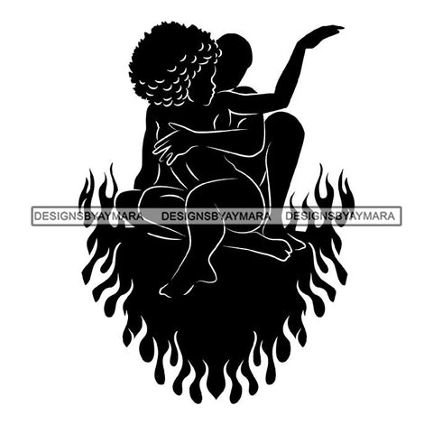 Sensual African Artwork Proud Roots Sexy Couple Safari Savanna Africa Continent Exotic Environment  SVG Files For Cutting and More!