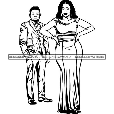 Happy Couple Relationship Goals Soulmates Man Woman Together Marry True Love SVG Cutting Files