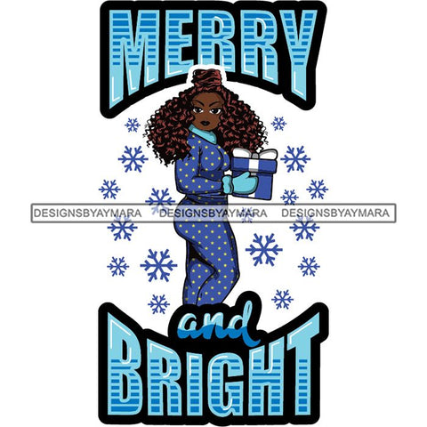 Afro Lola Winter Merry Christmas Santa Quotes .SVG Cutting Files For Silhouette and Cricut and More!