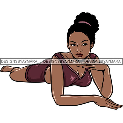 Afro Woman Tattoo Sexy Melanin Nubian Goddess PNG Files For Print Not For Cutting