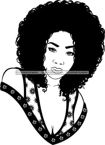 Afro Queen Goddess Melanin Nubian Glamour .SVG Cutting Files For Silhouette and Cricut