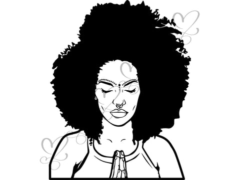 Afro Beautiful Black Woman SVG African American Ethnicity Afro Puffy Hairstyle Beauty Salon Queen Diva Classy Lady  Beautiful People Beauty Salon Princess