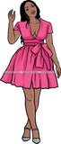 Afro Beautiful Woman Fashion Female Girl Model Dress Goddess Diva Classy Lady .SVG Cut Files For Silhouette Cricut and More!