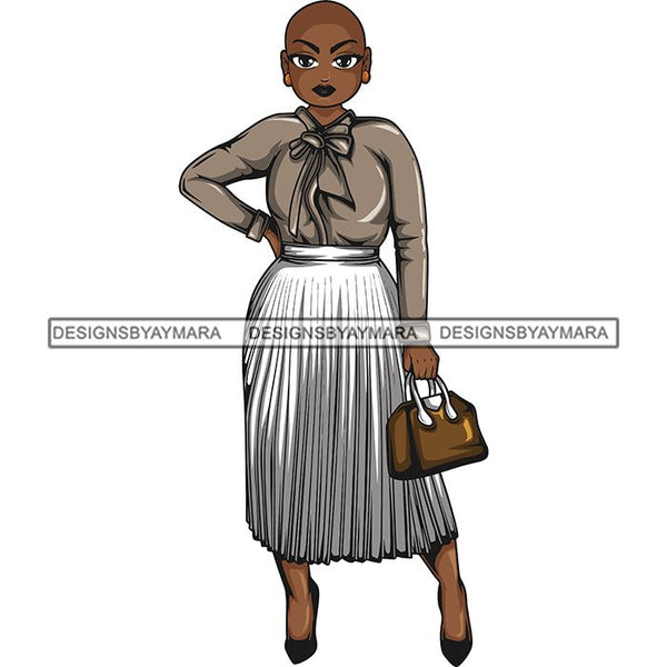 Afro Classy Lola Elegance Glamour Church Lady .SVG Clipart Vector Cutting Files For Circuit Silhouette Cricut and More!