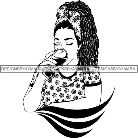 Afro Woman SVG Cut Files For Silhouette and Cricut