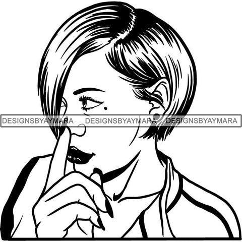 Afro Latina Woman SVG Cutting Files For Silhouette Cricut and More
