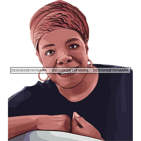 Maya Angelou African American Leader Proud Roots .SVG Clipart Vector Cutting Files