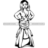 Afro Lola Boss Fashion Diva Glamour .SVG Cutting Files For Silhouette and Cricut and More!