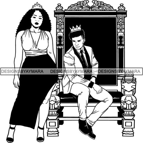 King and Queen Rey Reina Couple Life Goals SVG Cut Files For Silhouette and Cricut