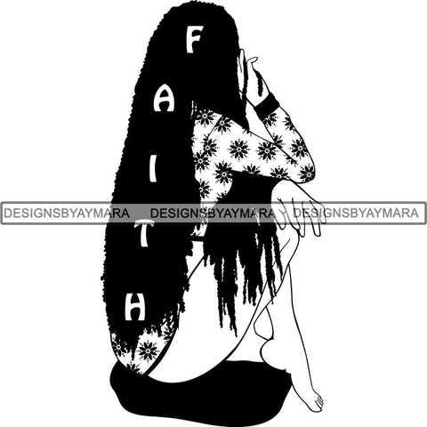 Afro Beautiful Woman Goddess Diva Classy Lady Braids Dreads Hairstyle .SVG Cut Files For Silhouette and Cricut