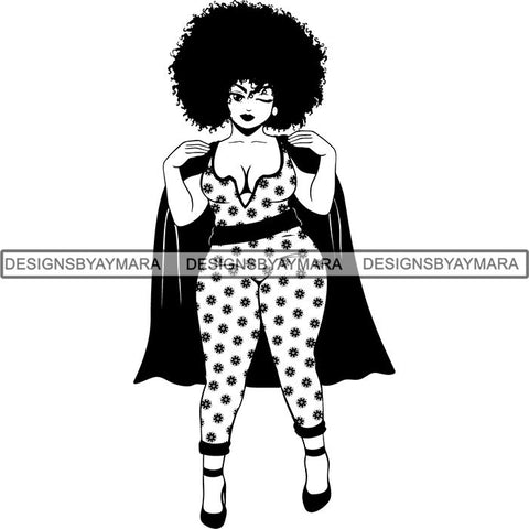Afro Lola Boss Lady Quotes SVG Cutting Files For Silhouette Cricut and More