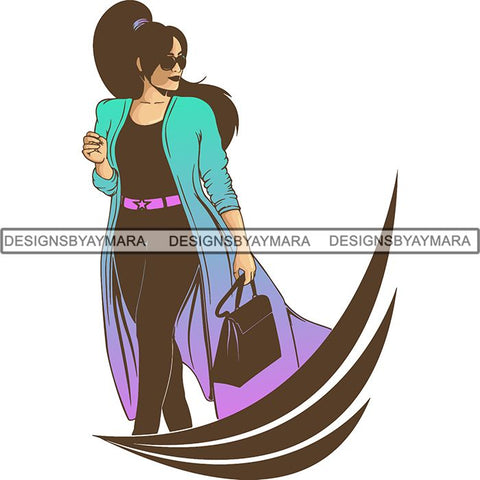 Afro Beautiful Woman Goddess Diva Classy Lady .SVG Cut Files For Silhouette and Cricut