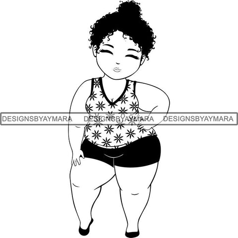 Afro Latina Woman SVG Cutting Files For Silhouette Cricut and More