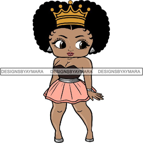 Afro Sexy Queen Betty SVG Cutting Files For Cricut and Silhouette