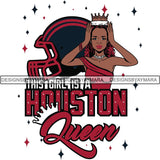 Houston Queen Football Team SVG Cutting Files For Silhouette Cricut and More