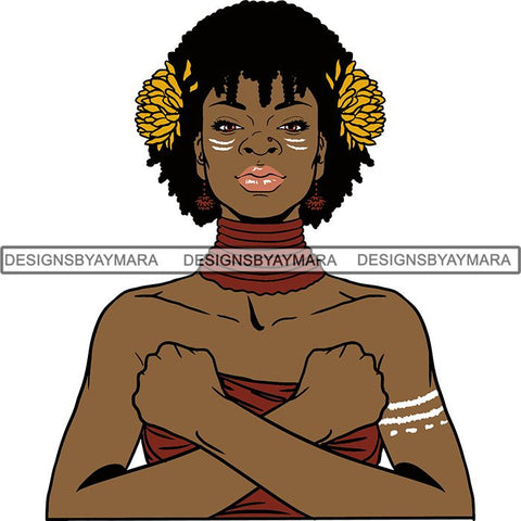 Afro Latina Woman SVG Cutting Files For Silhouette Cricut and More