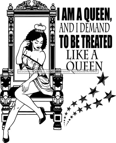 Afro Queen Goddess Melanin Nubian Glamour .SVG Cutting Files For Silhouette and Cricut