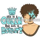 Afro Lady Queen Goddess Melanin Nubian .PNG Print Files Not For Cutting