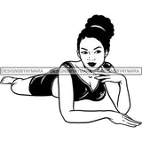 Afro Sexy Goddess Melanin Woman Queen Tattoo SVG Cut Files For Silhouette and Cricut