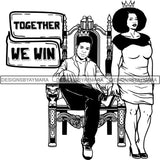 King and Queen Rey Reina Couple Life Goals SVG Cut Files For Silhouette and Cricut