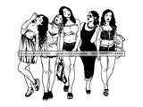 Ladies Trip Flight Getaway SVG Cut Files For Silhouette and Cricut