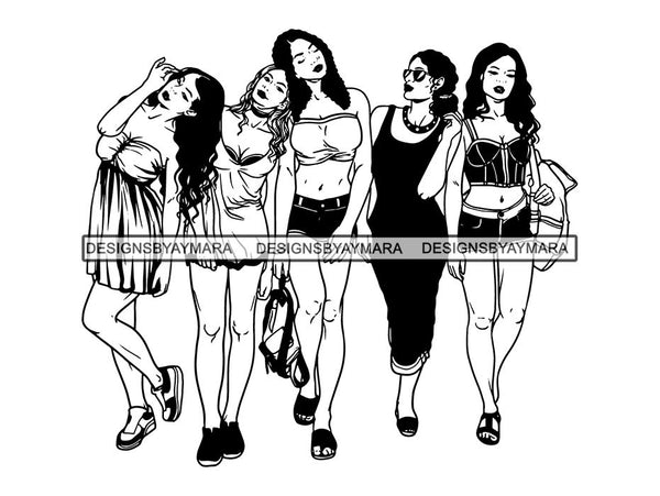 Ladies Trip Flight Getaway SVG Cut Files For Silhouette and Cricut