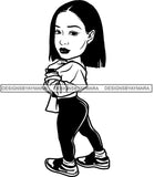 Fashion Girl Afro Woman Melanin Popping Ebony Queen .SVG Cutting Files