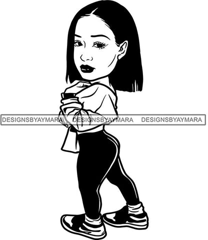 Fashion Girl Afro Woman Melanin Popping Ebony Queen .SVG Cutting Files