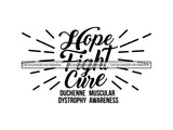 Muscular Dystrophy Awareness SVG Quotes Cut Files