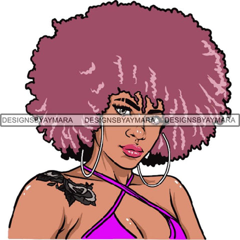Afro Woman SVG Melanin Cutting Files For Cricut Silhouette and More