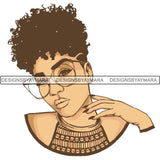 Afro Woman SVG Melanin Cutting Files For Cricut Silhouette and More