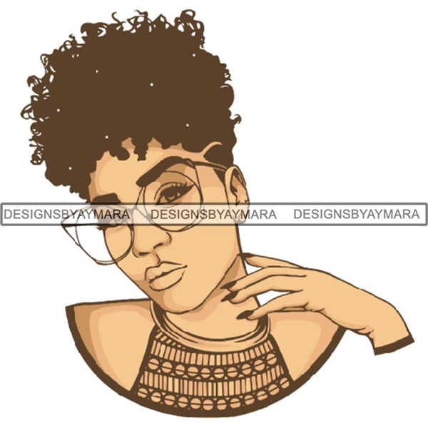 Afro Woman SVG Melanin Cutting Files For Cricut Silhouette and More