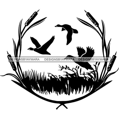 Ducks Hunting Flying Hot Seller Design SVG Cutting Files