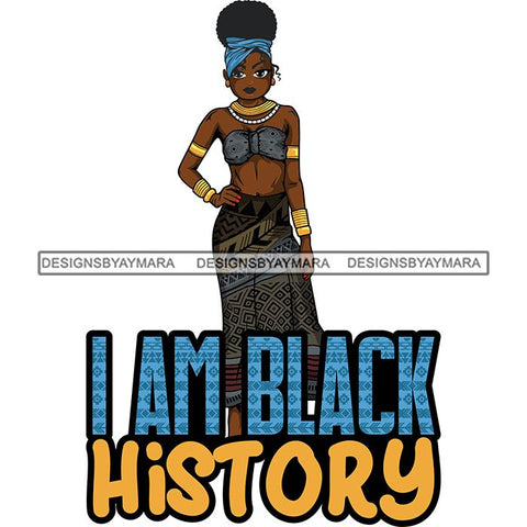 Afro Lola Black History Month Quotes .SVG Clipart Vector Cutting Files For Circuit Silhouette Cricut and More!