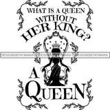 Black Queen Nubian Melanin Quotes .SVG Files For Silhouette and Cricut