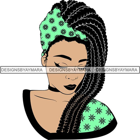 Afro Woman SVG Melanin Nubian Color Cutting Files