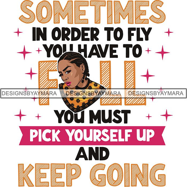 Boss Lady Afro Melanin Successful Black Woman Quotes SVG Cutting Files For Silhouette Cricut and More