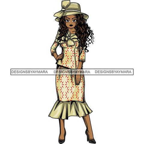 Afro Classy Lola Church Lady Glamour .SVG Clipart Vector Cutting Files For Circuit Silhouette Cricut and More!
