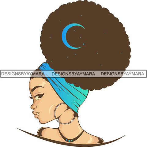 Afro Beautiful Woman Goddess Diva Classy Lady .SVG Cut Files For Silhouette and Cricut