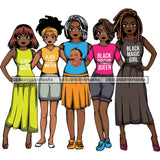 Afro Lola Black History Month Proud Roots .SVG Clipart Vector Cutting Files For Circuit Silhouette Cricut and More!