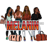 Ladies Getaway Vacation Trip Travel Adventure Best Friends Forever Buddy Sister Divas Melanin Girlfriends SVG Files For Cutting and More!