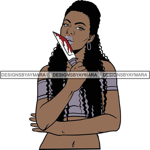 Afro Black Woman Halloween SVG Cutting Files For Silhouette Cricut and More