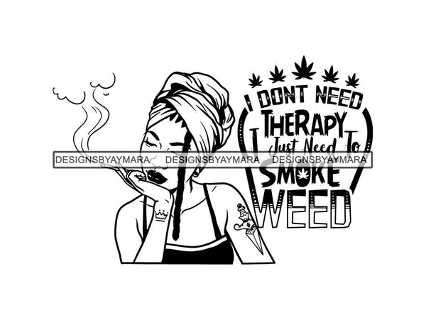 Woman Smoking Pot Deadlock Braids Hairstyle Rasta Queen Blunt Weed Cannabis 420 Marijuana Stoner High Life .SVG Cut File For Silhouette and Cricut