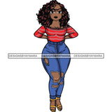 Afro Lola Sassy Exotic Curvy Thick Goddess .SVG Cutting Files For Silhouette and Cricut and More!