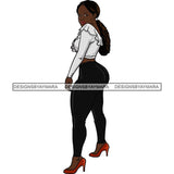 Fashion Diva Glamour Afro Classy Sexy Lady SVG PNG JPG Vector Files For Cutting and More