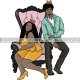 King and Queen Rey Reina Couple Life Goals PNG Print Files Not For Cutting