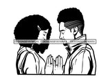 Black Couple Praying God Together SVG  Cut Files