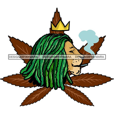 Ganja Narcotic Joint Blunt Weed Leaf Hydroponics Cannabis Woman Smoking Grass Marijuana SVG Cut Files