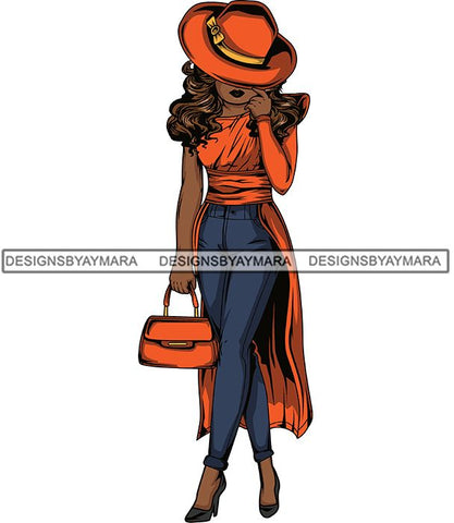 Afro Lola Flow Too Strong Elegance Elegant Woman Glamour Sexy Confident Lady .SVG Clipart Vector Cutting Files