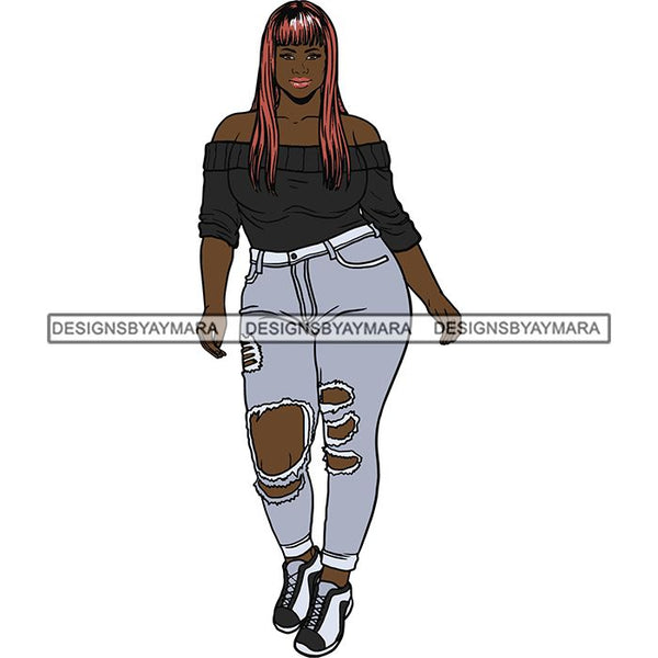 BBW Thick Thigh Woman Sassy Exotic Curvy Big Bone Goddess .SVG Cutting Files For Silhouette and Cricut and More!